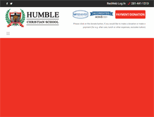 Tablet Screenshot of humblechristianschool.org